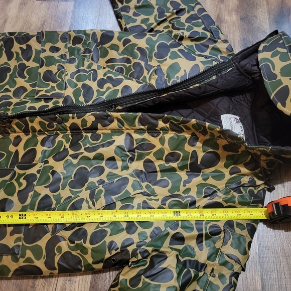 Vintage Wetha Guard Academy Broadway Men's Zip-Up Duck Camo Rain Jacket Size SM - Picture 5 of 9